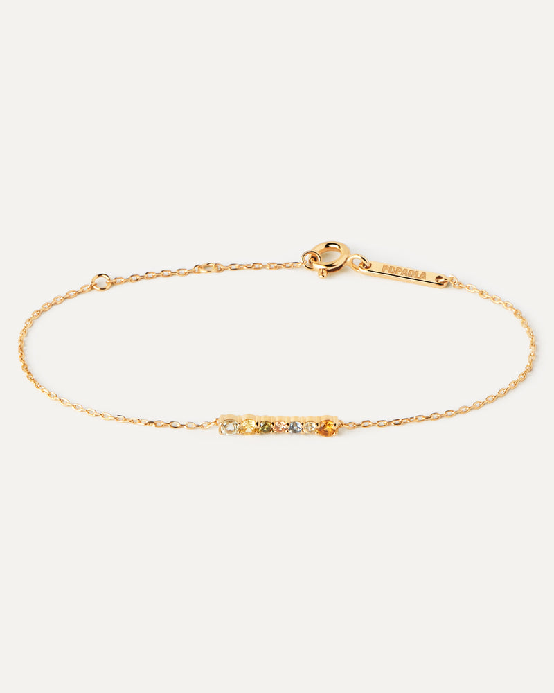 Pulsera Rainbow - 
  
    Plata de Ley / Baño de Oro 18K
  
