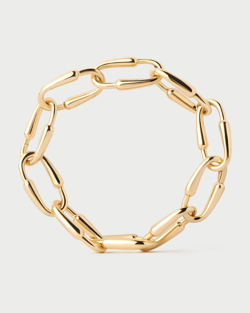 Bracciale a catena Loop - 
  
    Ottone / Placcatura in Oro 18K
  
