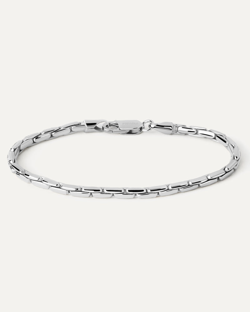 Bracelet Chaîne en Argent Large Boston - 
  
    Argent massif
  
