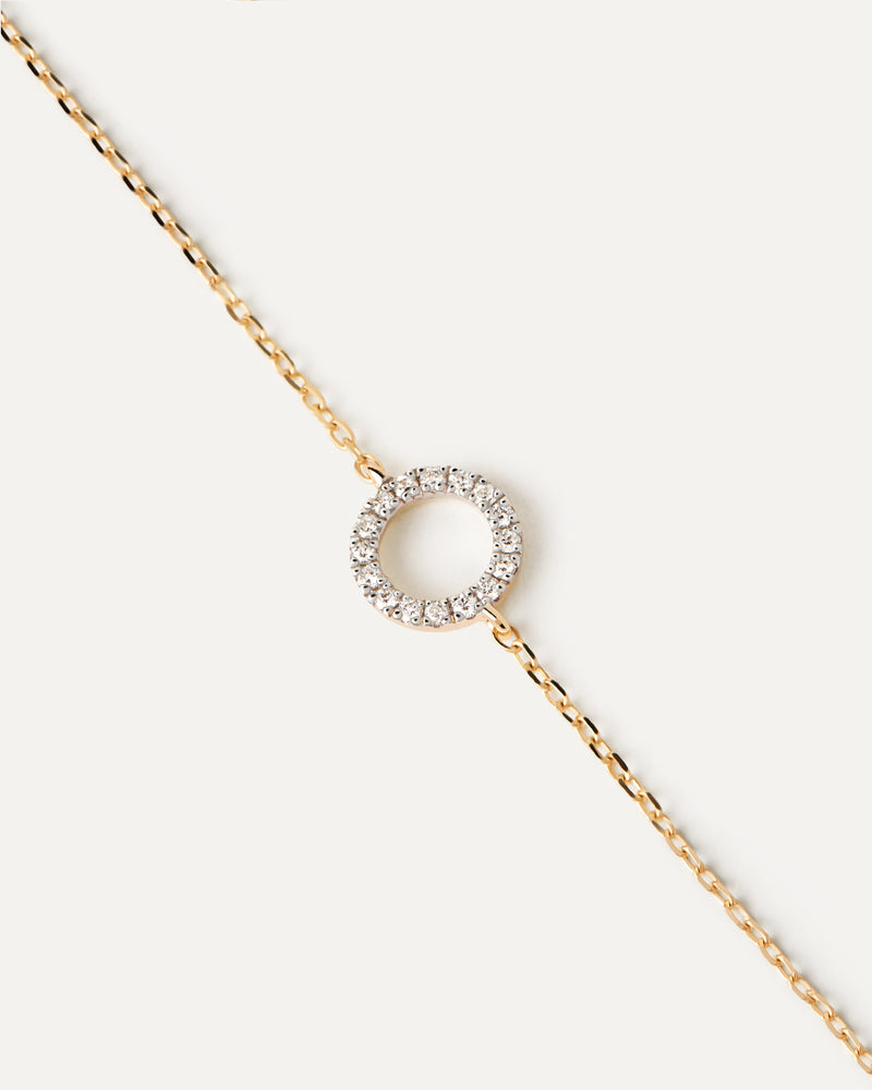 Circle armband aus gold mit diamanten - 
  
    18 kt Gold
  
