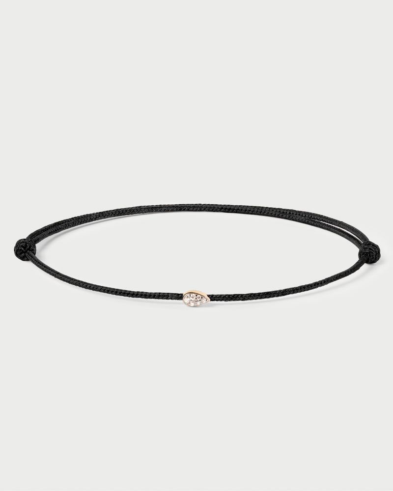 Bracciale in diamanti e corda Isa - 
  
    Oro 18K
  
