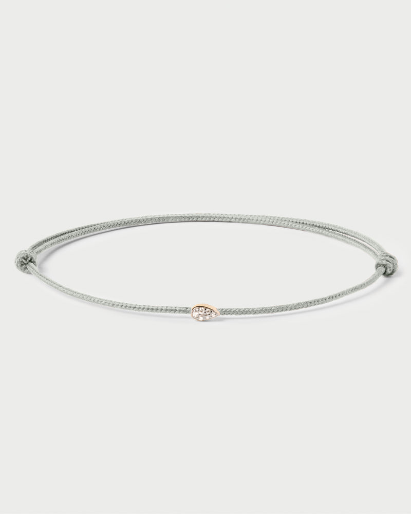 Bracciale in diamanti e corda Isa - 
  
    Oro 18K
  
