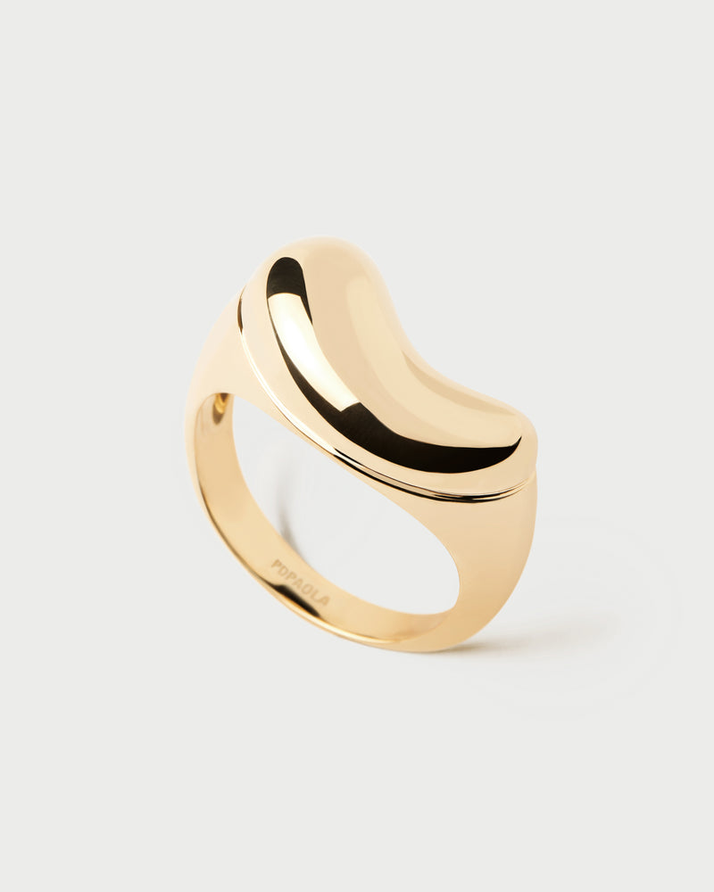 Anillo Aqua - 
  
    Plata de Ley / Baño de Oro 18K
  
