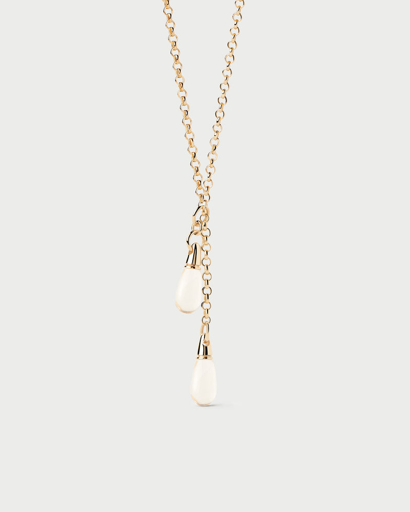 Rock crystal Tango chain necklace - 
  
    Sterling Silver / 18K Gold plating
  
