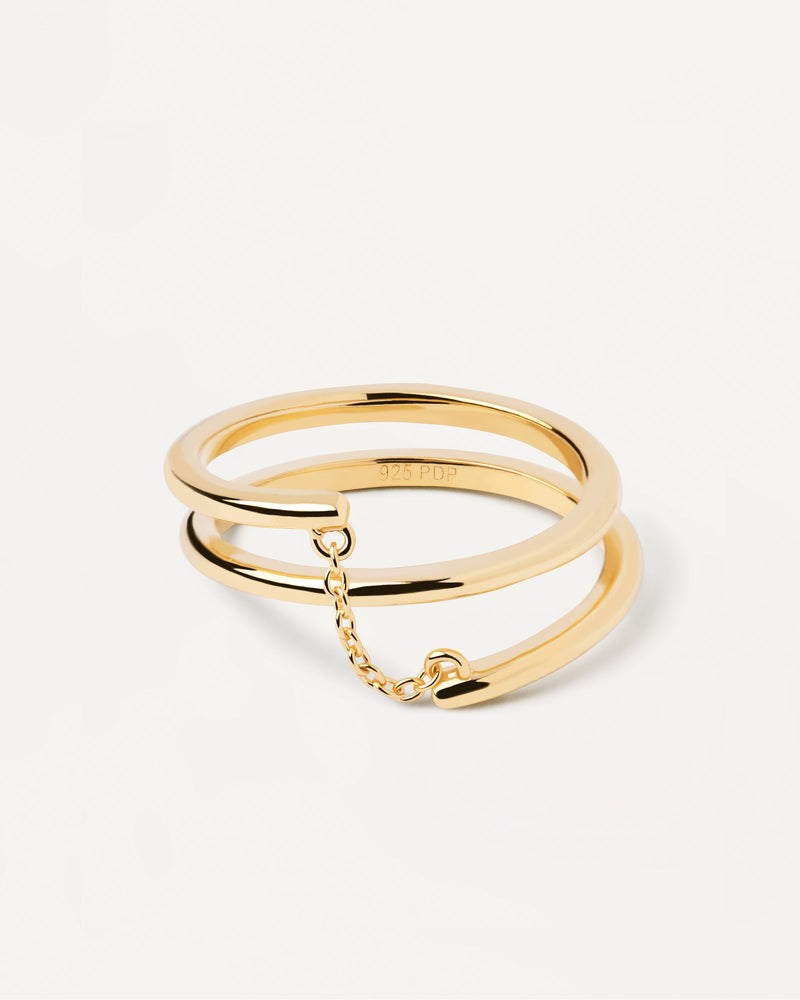 Giro Ring - 
  
    Sterling Silver / 18K Gold plating
  
