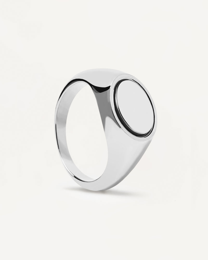 Stamp Silver Ring - 
  
    Plata de Ley
  
