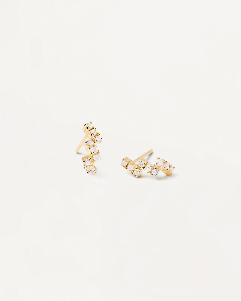 Pendientes The Zipper - 
  
    Plata de Ley / Baño de Oro 18K
  
