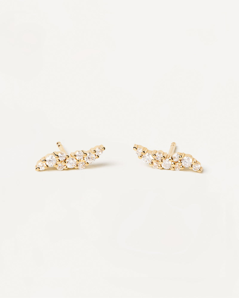 Boucles D'Oreilles Natura - 
  
    Argent massif / Placage Or 18 Ct
  
