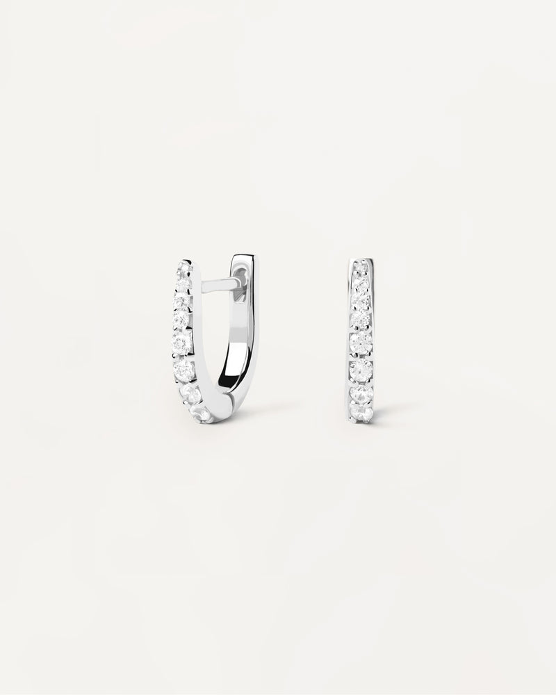 Boucles d'Oreilles en Argent Stare - 
  
    Argent massif
  
