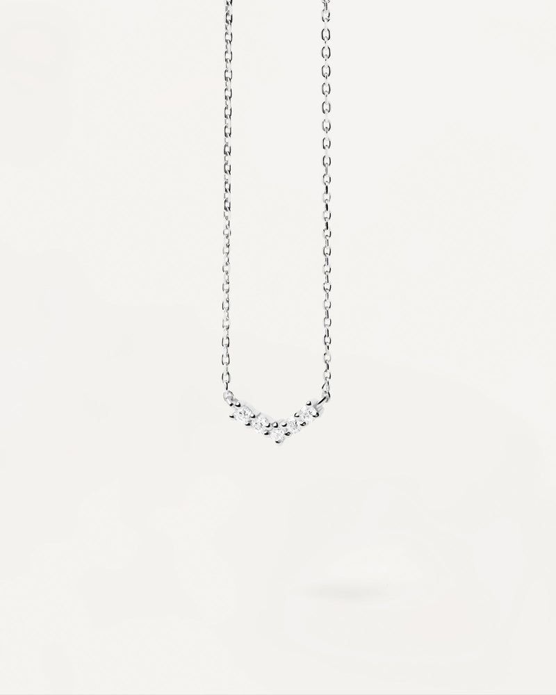 Collier en Argent Mini Couronne - 
  
    Argent massif
  
