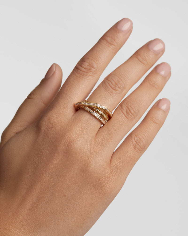 Verona Ring - 
  
    Sterling Silver / 18K Gold plating
  
