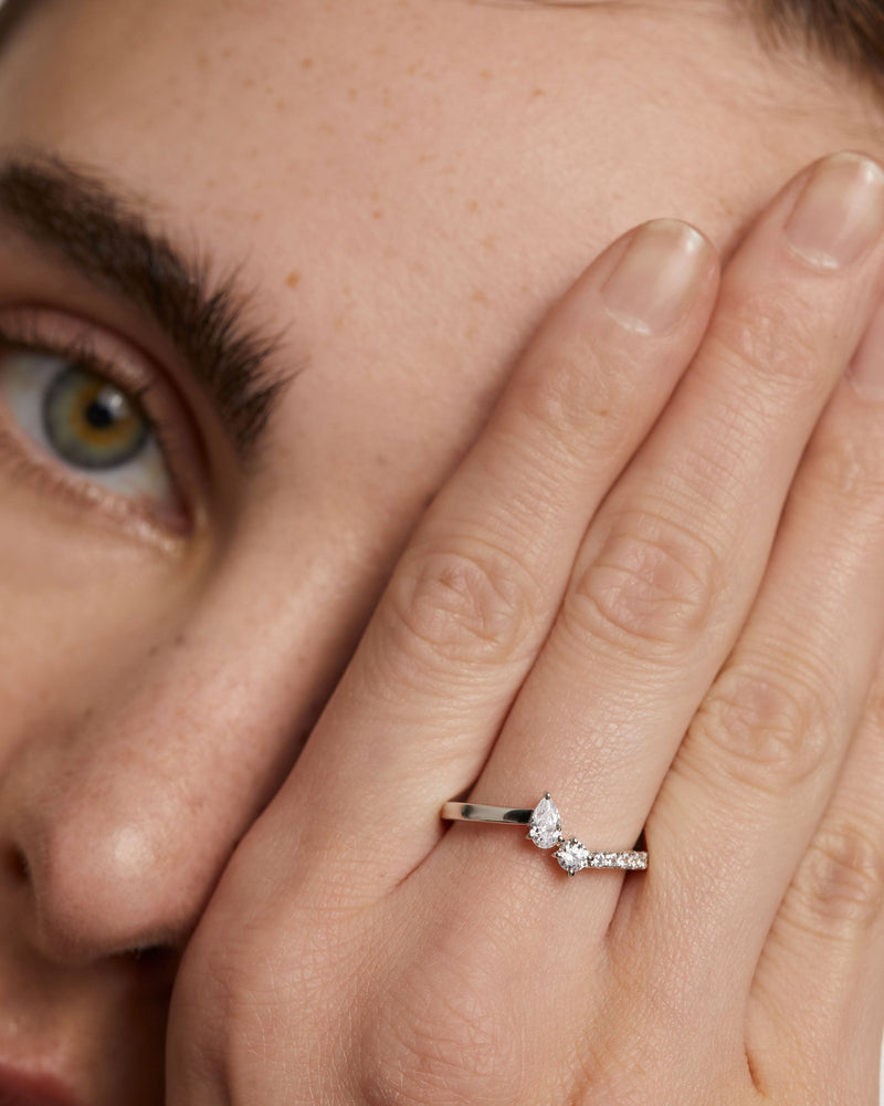 Bague en Argent Ava - 
  
    Argent massif
  
