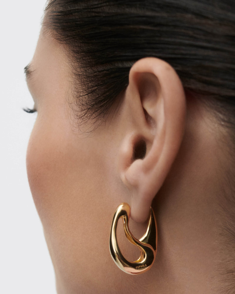 Brisa hoops - 
  
    Sterling Silver / 18K Gold plating
  
