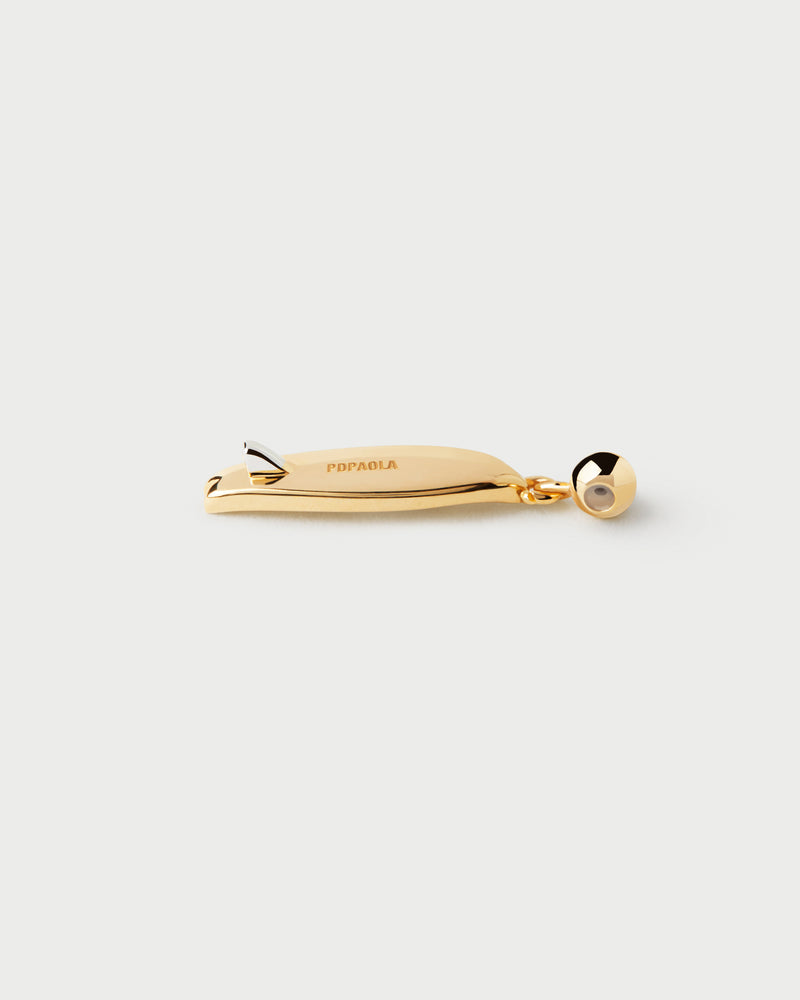 Surfbrett Charm - 
  
    Sterling Silber / 18K Goldplattierung
  
