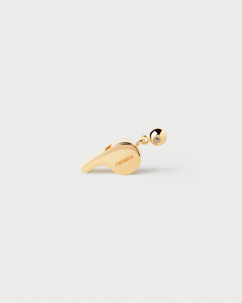 Charm Fischio - 
  
    Argento sterling / Placcatura in Oro 18K
  
