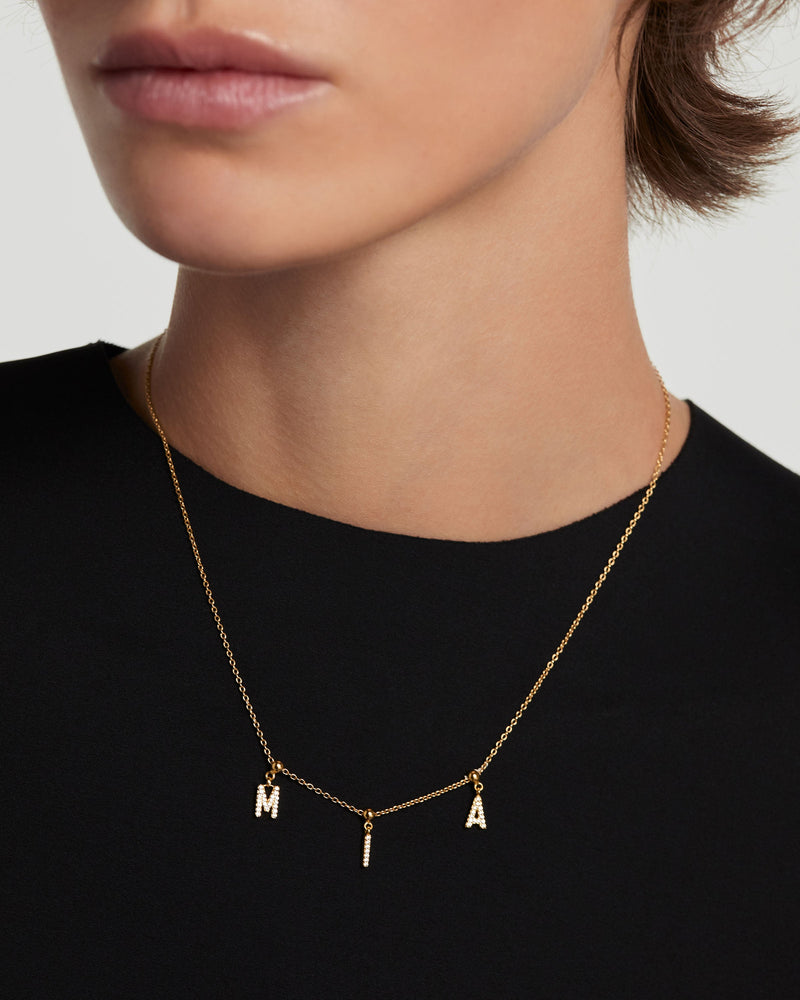 Letter M Charm - 
  
    Sterling Silver / 18K Gold plating
  
