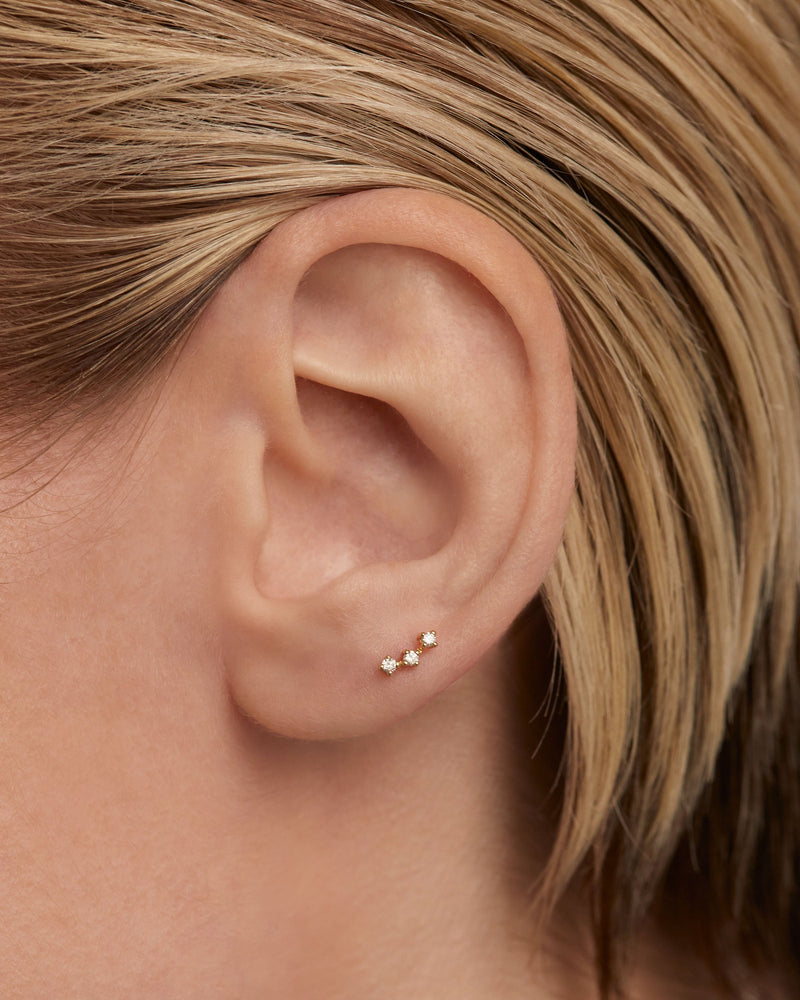 Boucle D'Oreille Individuelle en Diamants Et Or Brooklyn - 
  
    Or 18 carats
  
