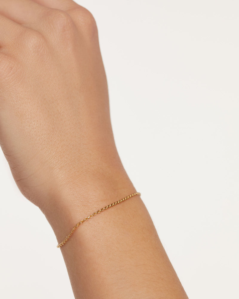 Gold Rope Chain Bracelet - 
  
    18K Gold
  
