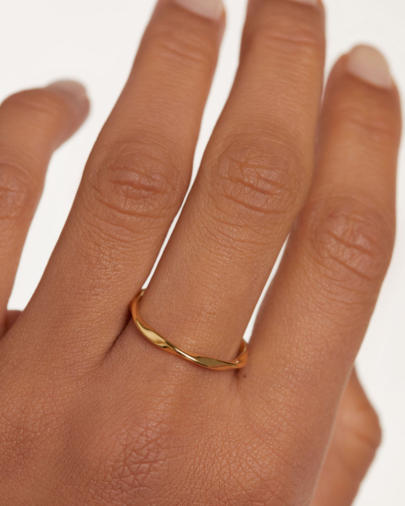 Spiral Ring - 
  
    Sterling Silver / 18K Gold plating
  
