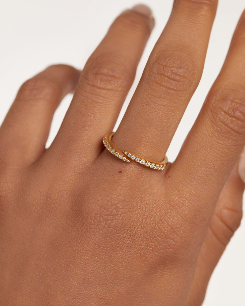 Embrace Ring - 
  
    Sterling Silver / 18K Gold plating
  
