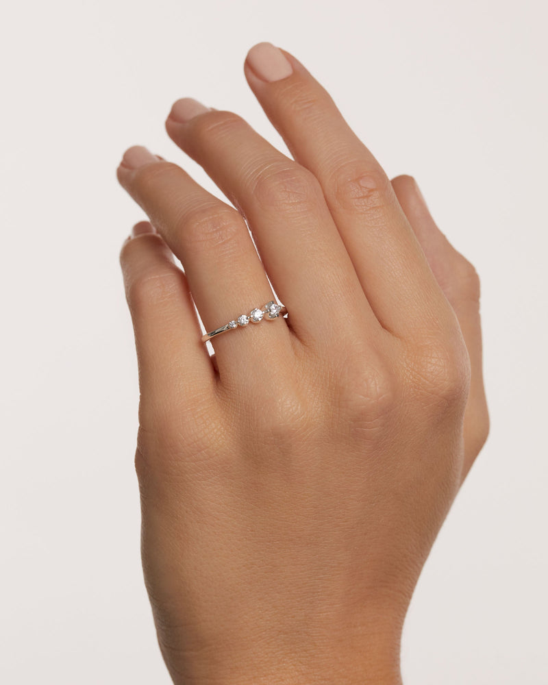 Bague en Argent Spark - 
  
    Argent massif
  
