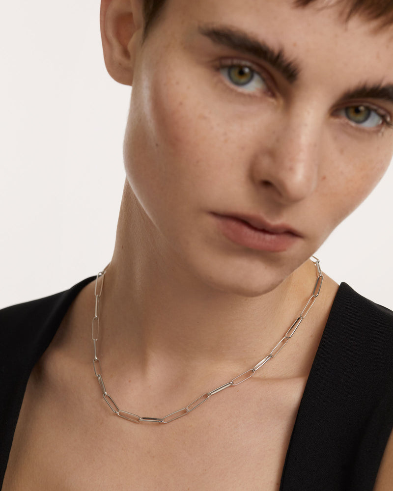 Collier chaine en argent Big Statement - 
  
    Argent massif
  
