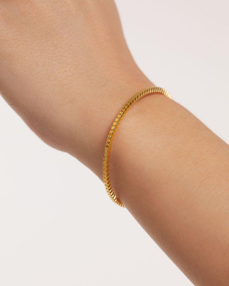 Lea Bangle - 
  
    Sterling Silver / 18K Gold plating
  
