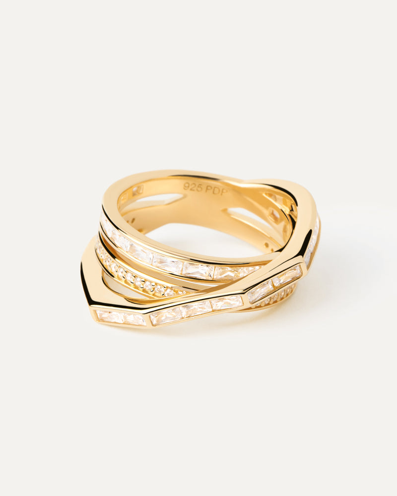 Verona Ring - 
  
    Sterling Silver / 18K Gold plating
  
