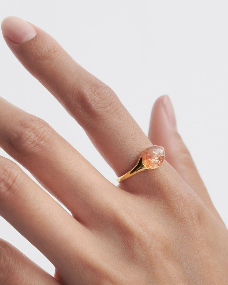 Sunstone Bay ring - 
  
    Sterling Silver / 18K Gold plating
  
