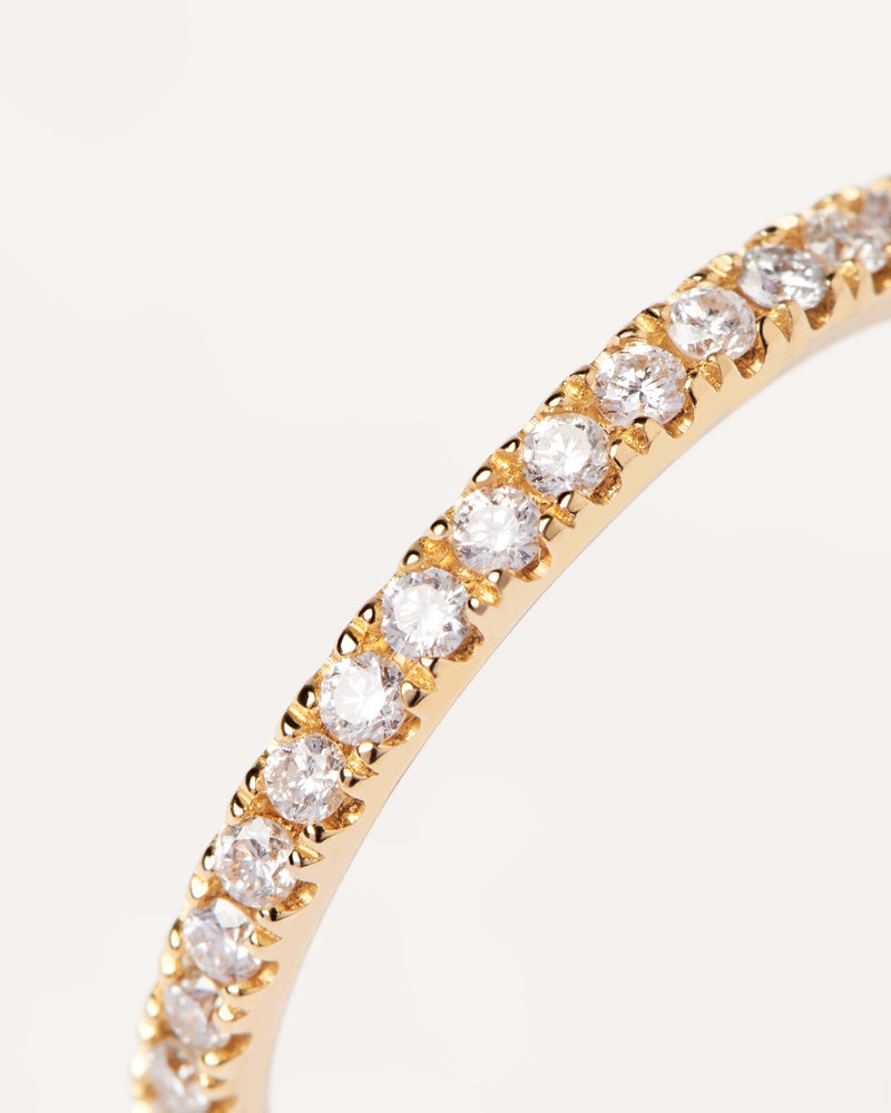 Diamonds and gold Eternity Medium Ring - 
  
    18K Gold
  
