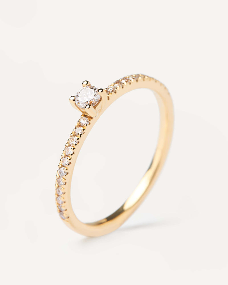 Diamonds and gold Solstice Ring - 
  
    18K Gold
  
