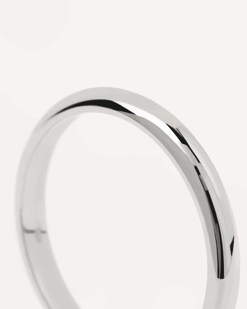 Bague en Or Blanc Bold - 
  
    Or blanc 18 carats / Placage Argent Rhodié
  
