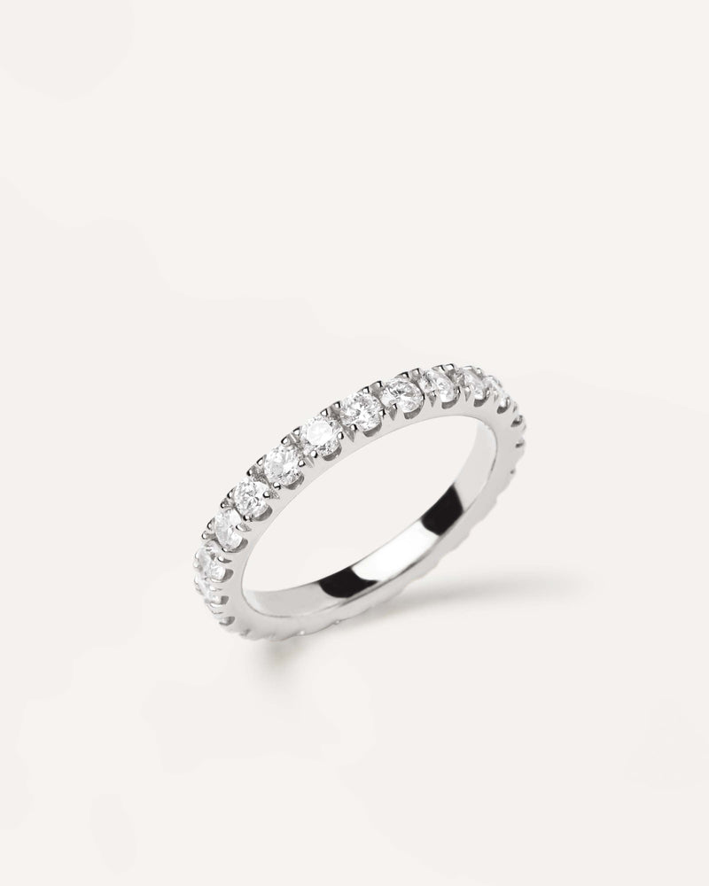 Ring Diamanten und Weissgold Eternity Supreme - 
  
    18 kt Weissgold / Silber-Rhodinierung
  
