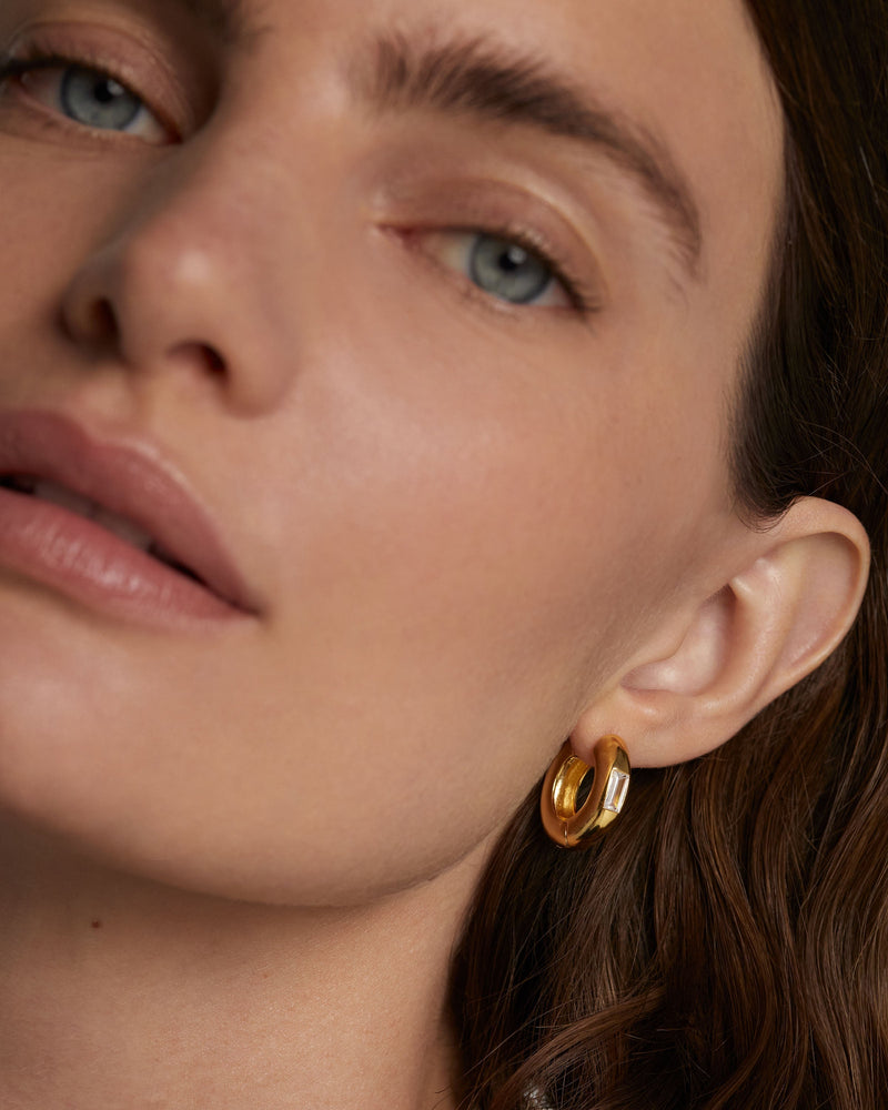 Kali Hoop Earrings - 
  
    Sterling Silver / 18K Gold plating
  
