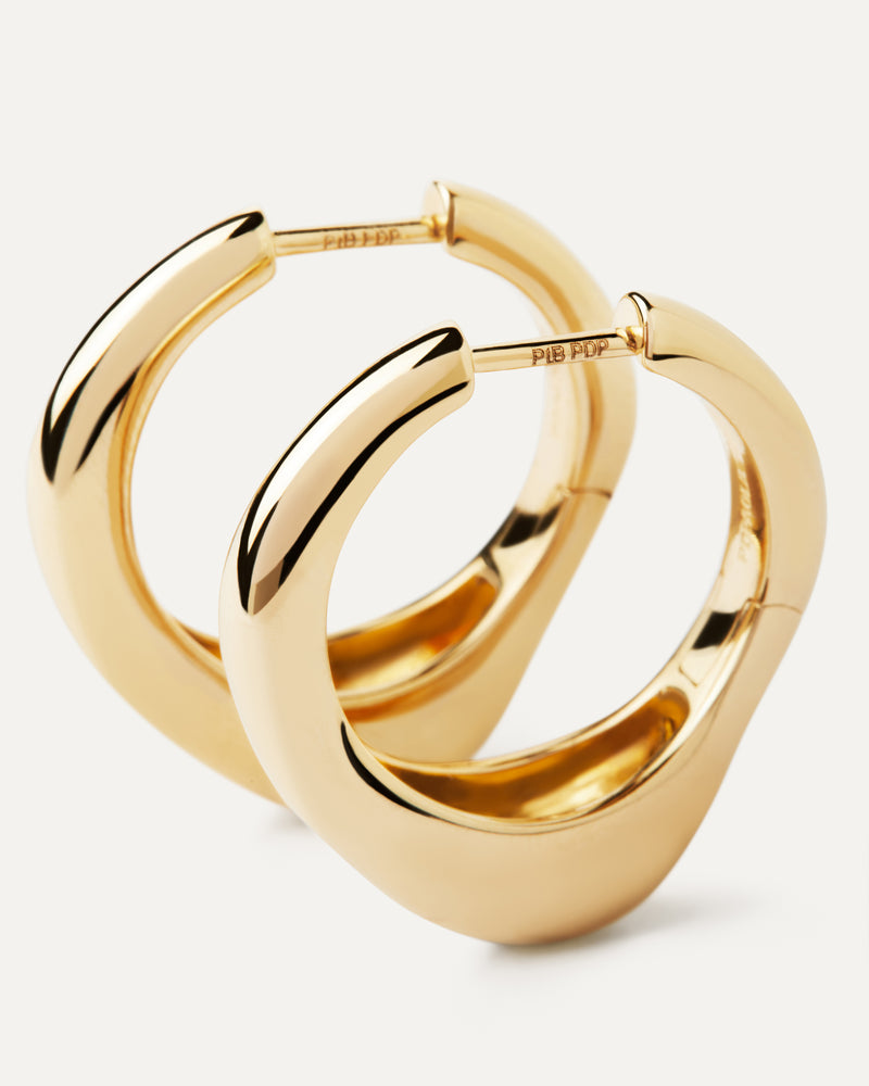 Riba Hoops - 
  
    Brass / 18K Gold plating
  
