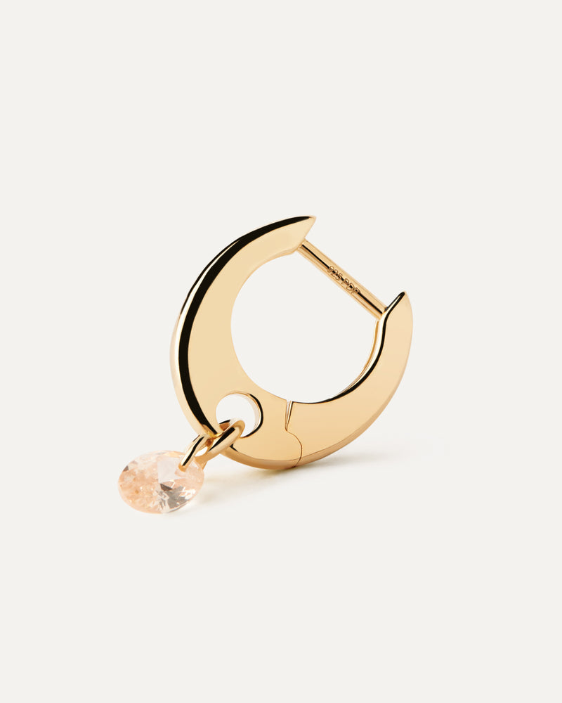 Peach Lily hoops - 
  
    Sterling Silver / 18K Gold plating
  
