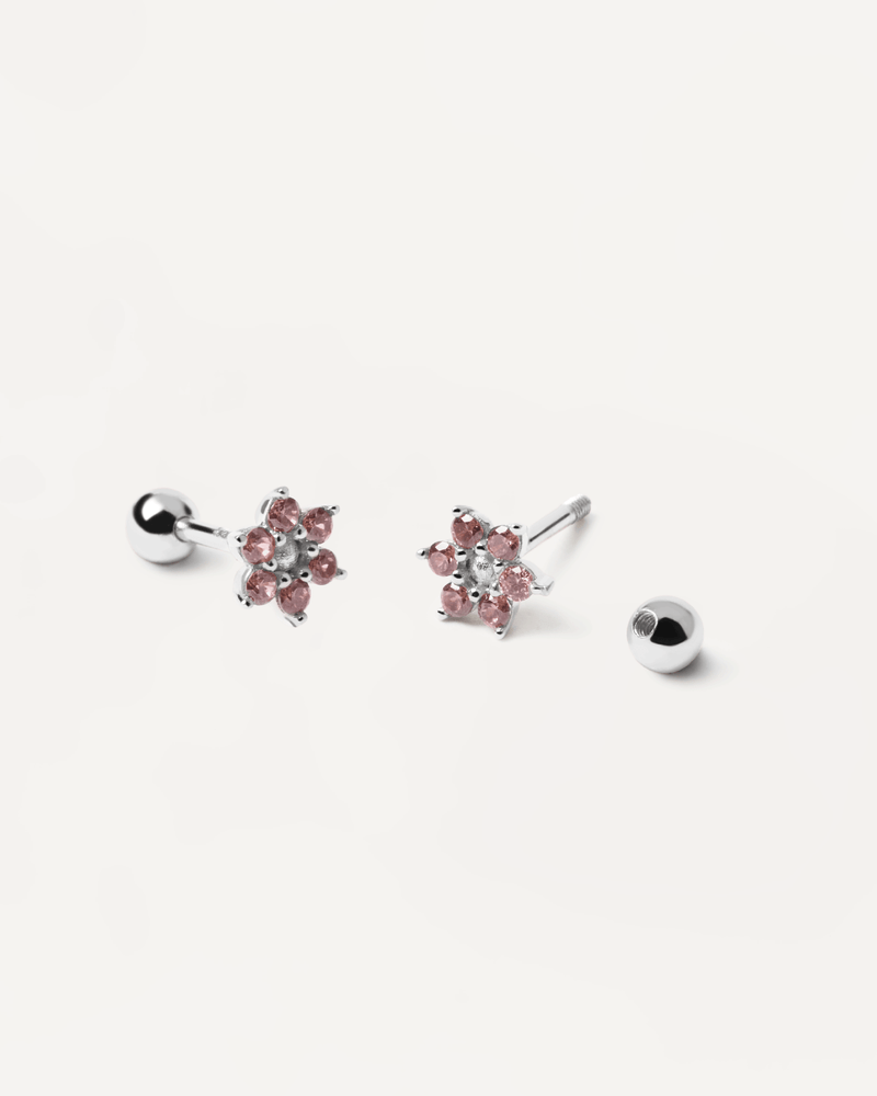 Rose Peony Silver Earrings - 
  
    Sterling Silver
  
