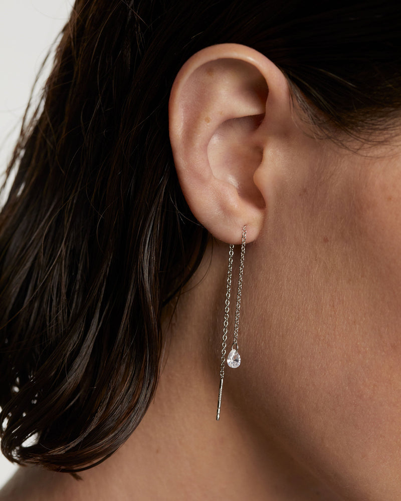 Orecchini pendenti in argento Waterfall - 
  
    Argento sterling
  
