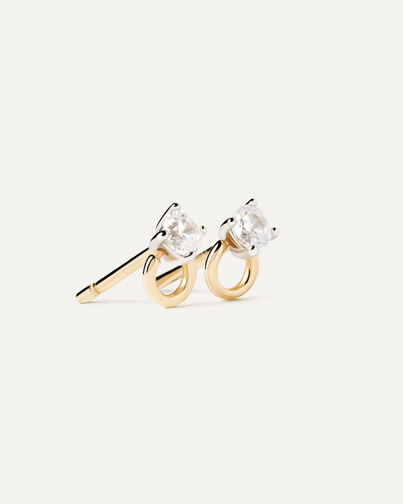 Diamonds And Gold Ari Stud Earrings - 
  
    18K Gold
  
