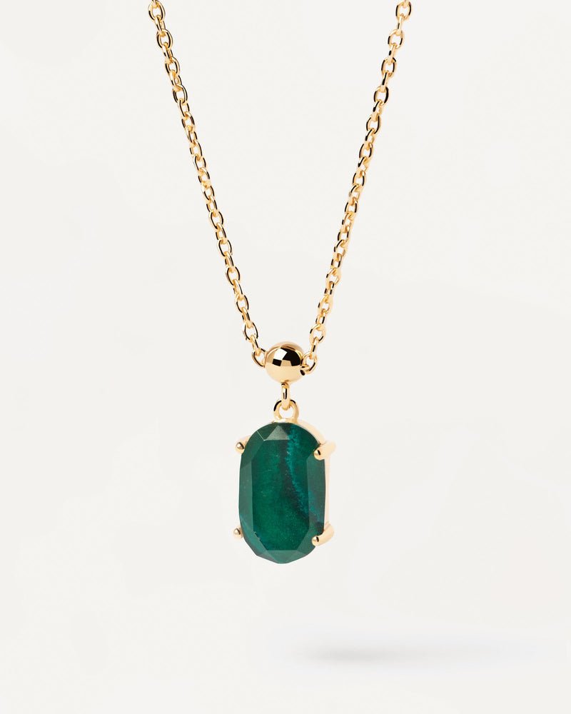 Charm Transformation en Malachite - 
  
    Argent massif / Placage Or 18 Ct
  
