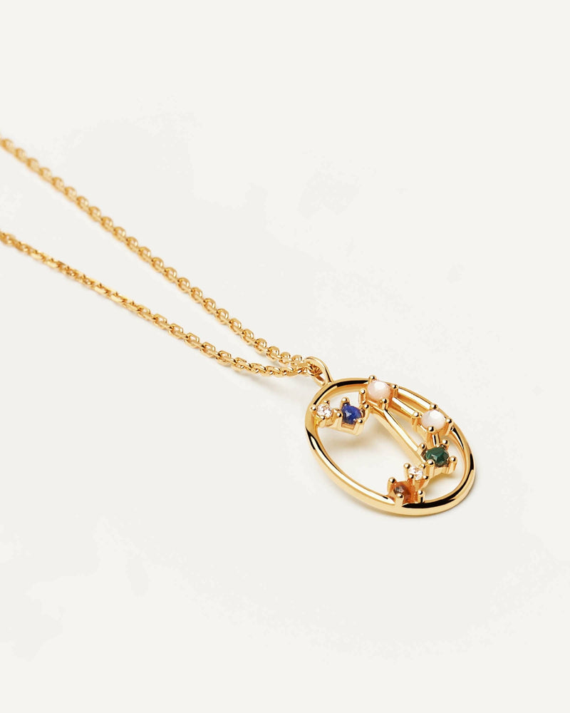 Collana di costellazioni dello zodiaco - 
  
    Argento sterling / Placcatura in Oro 18K
  
