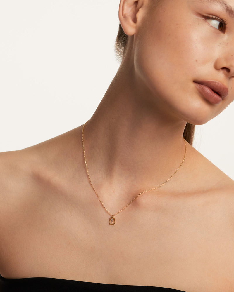 Mini Letter Y Necklace - 
  
    Sterling Silver / 18K Gold plating
  
