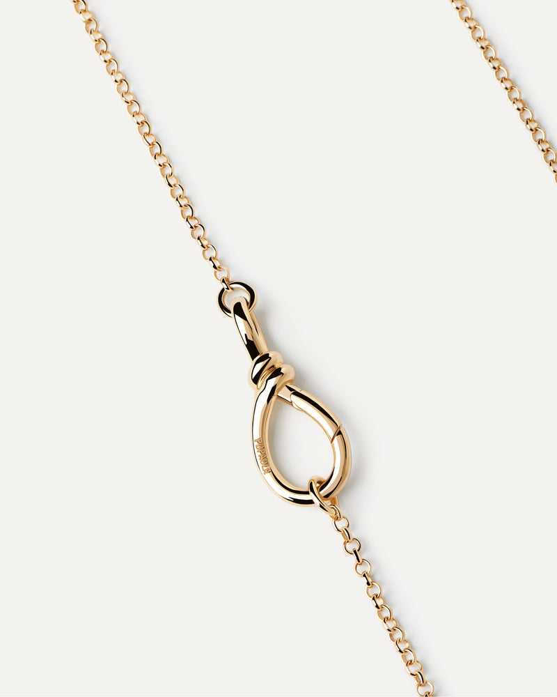 Stacker Clasp Ketten Halskette - 
  
    Sterling Silber / 18K Goldplattierung
  
