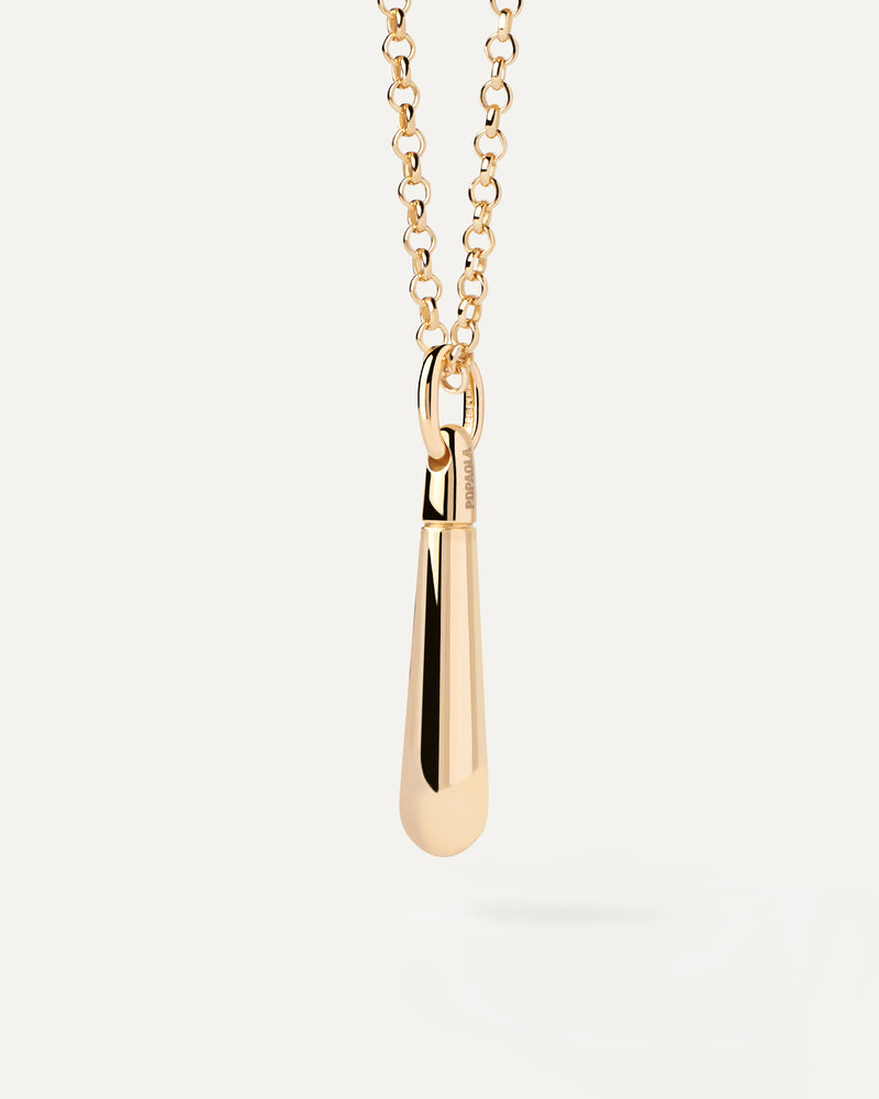 Ciondolo Large Drop - 
  
    Argento sterling / Placcatura in Oro 18K
  
