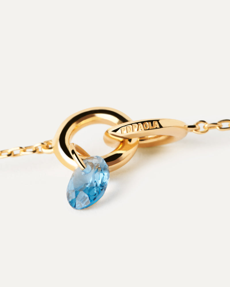 Blue Lily necklace - 
  
    Sterling Silver / 18K Gold plating
  
