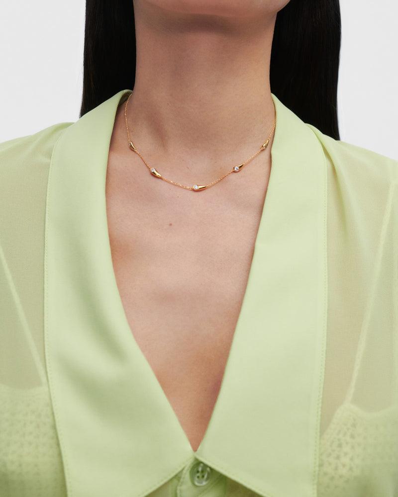 Collar Becca - 
  
    Plata de Ley / Baño de Oro 18K
  
