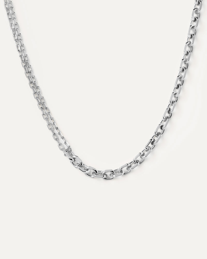 Vesta Chain Necklace - 
  
    Brass / Rhodium silver plating
  
