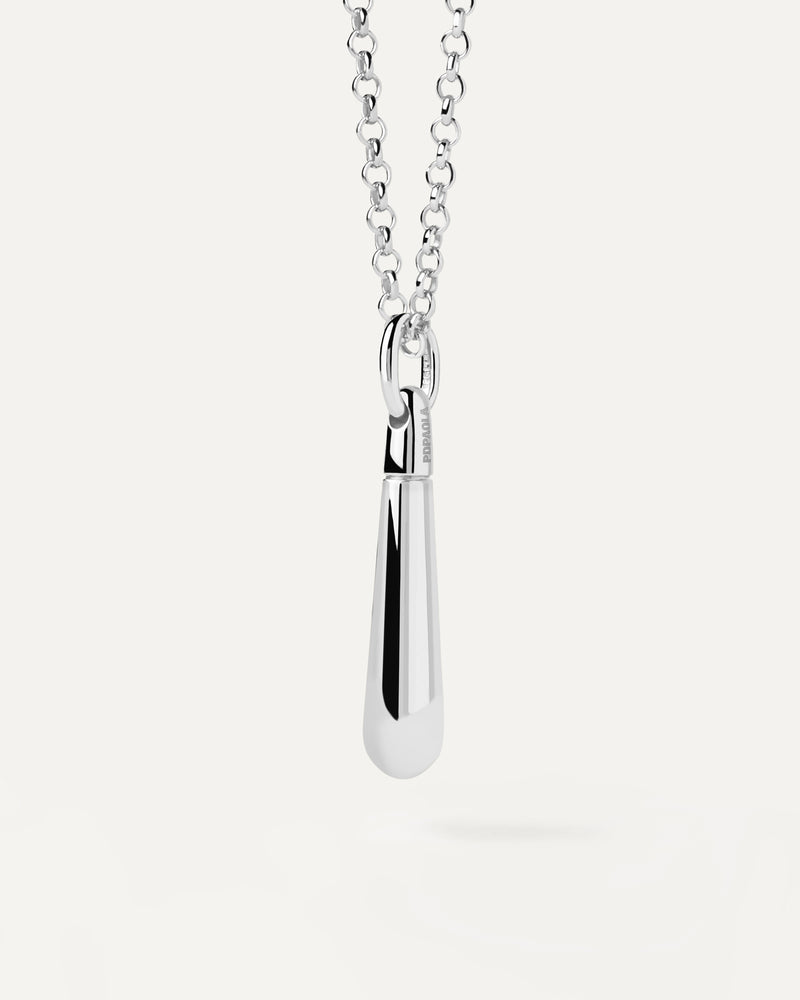 Pendentif en Argent Large Drop - 
  
    Argent massif
  
