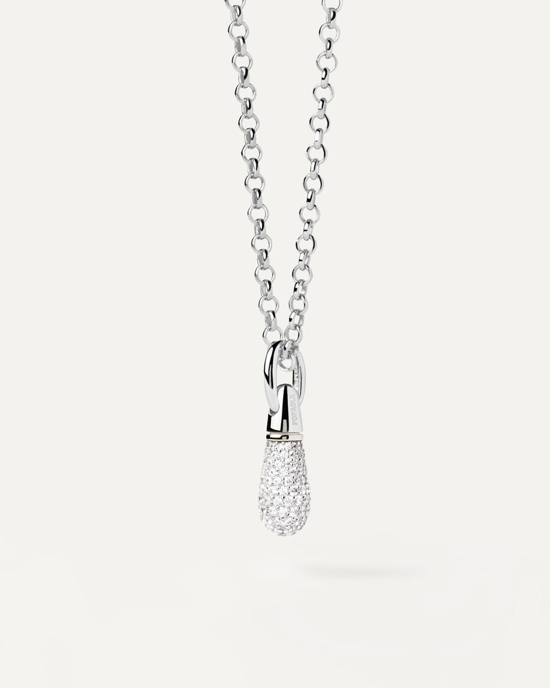 Ciondolo Ìn Argento Pavé Drop - 
  
    Argento sterling
  
