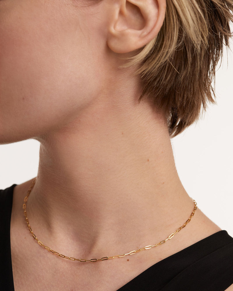 Gold Cable Chain Necklace - 
  
    18K Gold
  
